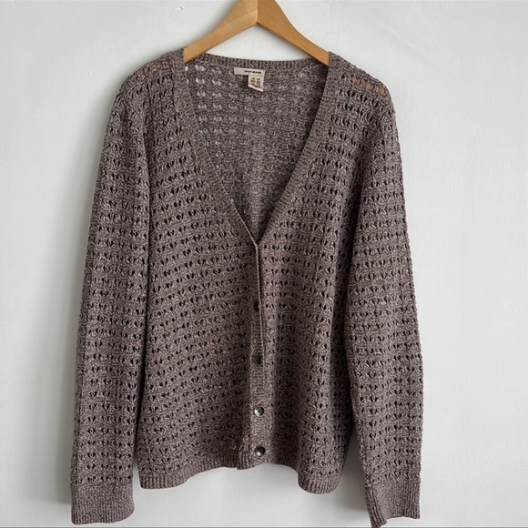 Dkny Sweaters - DKNY V-neck Loose Knit Cardigan